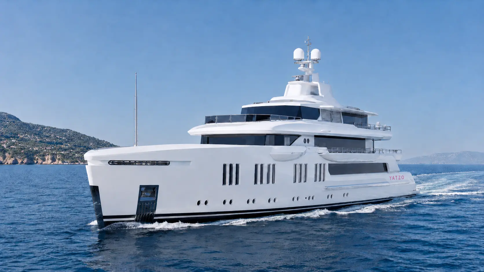 Yatzo underway in the Mediterranean